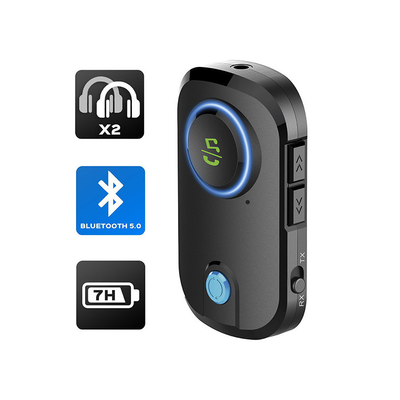 Transmetteur audio sans fil Bluetooth Noir - AKASHI - ALT24804