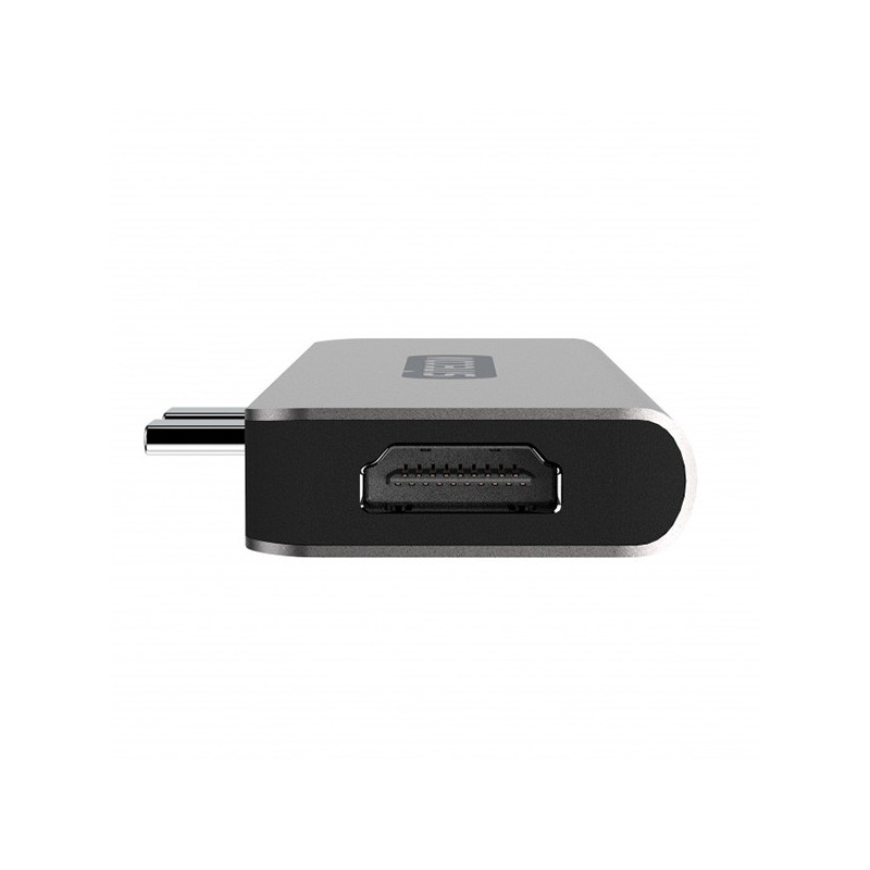 Adaptateur Multiport Dual USB-C PD pour Apple/MacBook Pro CN-391 Gris - SITECOM - 00191230