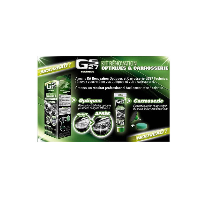 Kit de Rénovation Optiques de Phare/Carrosserie - GS27 - CL162000