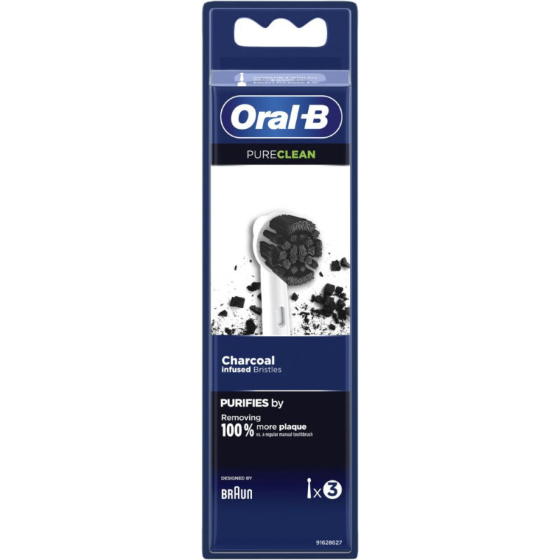 Brossette dentaire Pureclean X3 charbon - ORAL-B - EB20CH-3