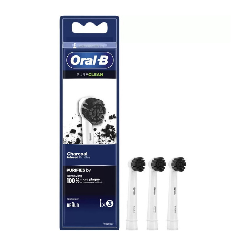 Brossette dentaire Pureclean X3 charbon - ORAL-B - EB20CH-3