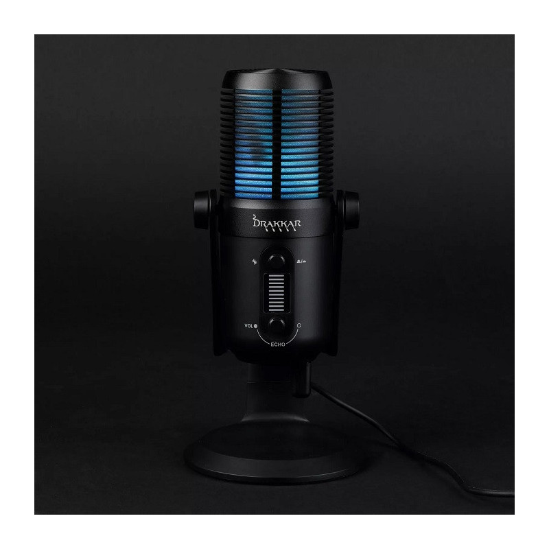 Microphone Streaming Drakkar Fury Pro Noir - KONIX - 61881119909