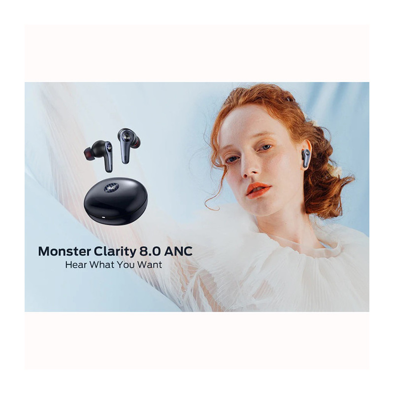 Écouteurs bluetooth Clarity 8.0 Anc Noir - MONSTER - MONSTERANCCLARITY8.0NOIR