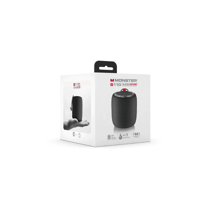 Enceinte Bluetooth Pure Sound S110 Noir - MONSTER - MONSTERS110