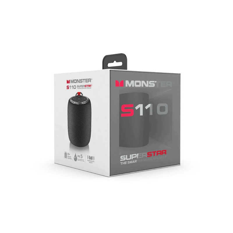 Enceinte Bluetooth Pure Sound S110 Noir - MONSTER - MONSTERS110