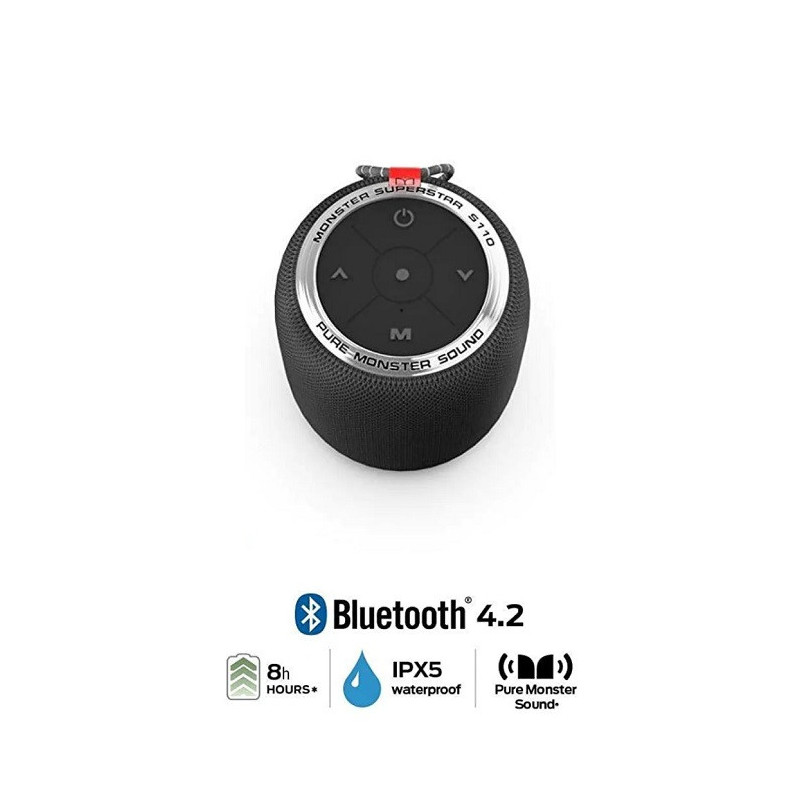 Enceinte Bluetooth Pure Sound S110 Noir - MONSTER - MONSTERS110