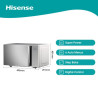 Micro-Ondes 30L Silver - HISENSE - H30MOMS9H