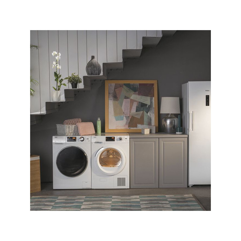 Lave-linge Série 636 9Kg Noir/Blanc - HAIER - HW90-B14636N-FR