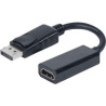 Adaptateur vidéo DisplayPort mâle pour HDMI femelle 6cm Noir - CUC EXERTIS CONNECT - ADA_DP1.2_HDMI1.4