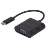 Convertisseur USB Type-C vers VGA Noir - DEXLAN - ADA_USB3.1_C_VGA