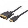 Câble HDMI/DVI Full HD 2m Noir - CUC EXERTIS CONNECT - CAB_HDMI_DVI