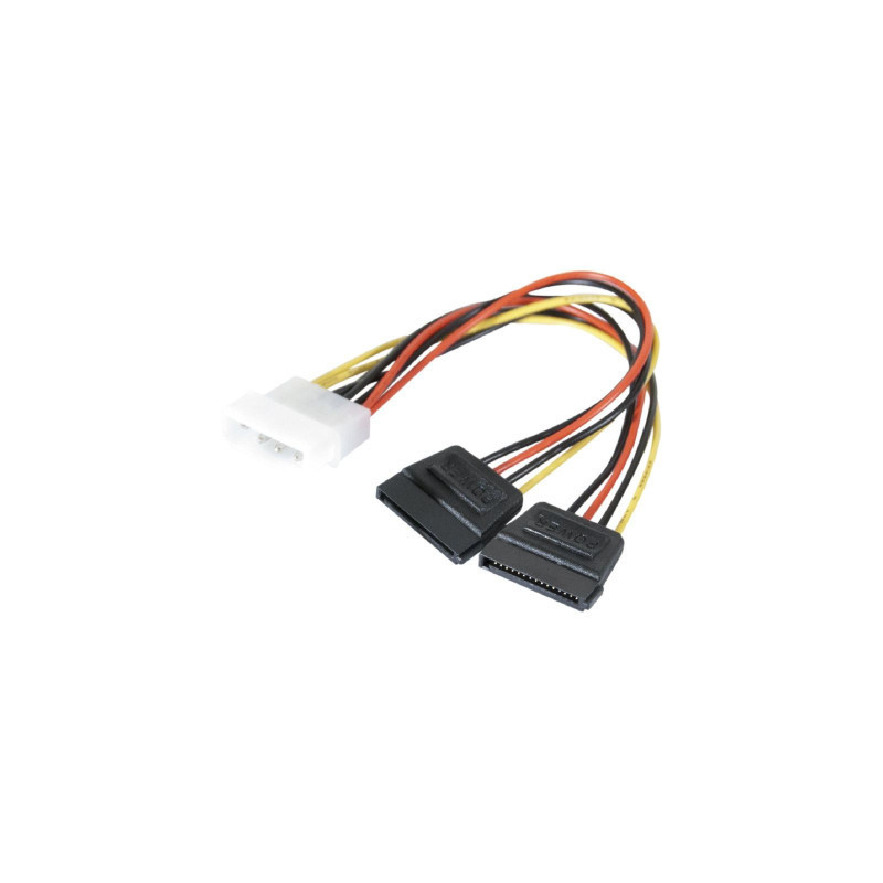 Adaptateur d'alimentation Molex vers 2x SATA 15cm - CAB_ALIM_2X_SATA