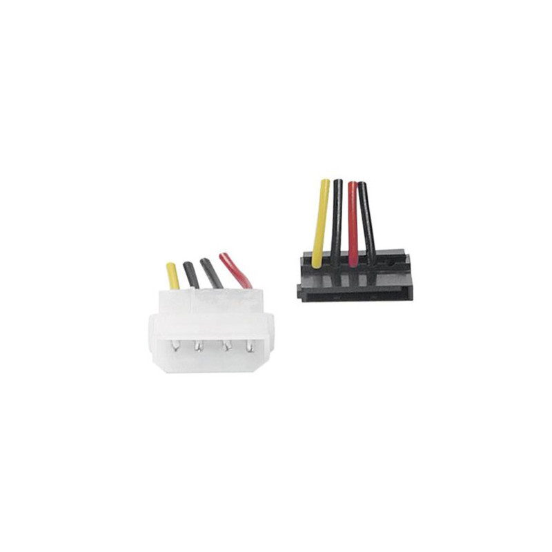 Adaptateur d'alimentation Molex vers SATA Coudé 15cm - ADA_ALIM_147553