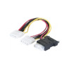 Doubleur d'alimentation SATA vers 3 Molex 30cm - CAB_DOUBL_147559