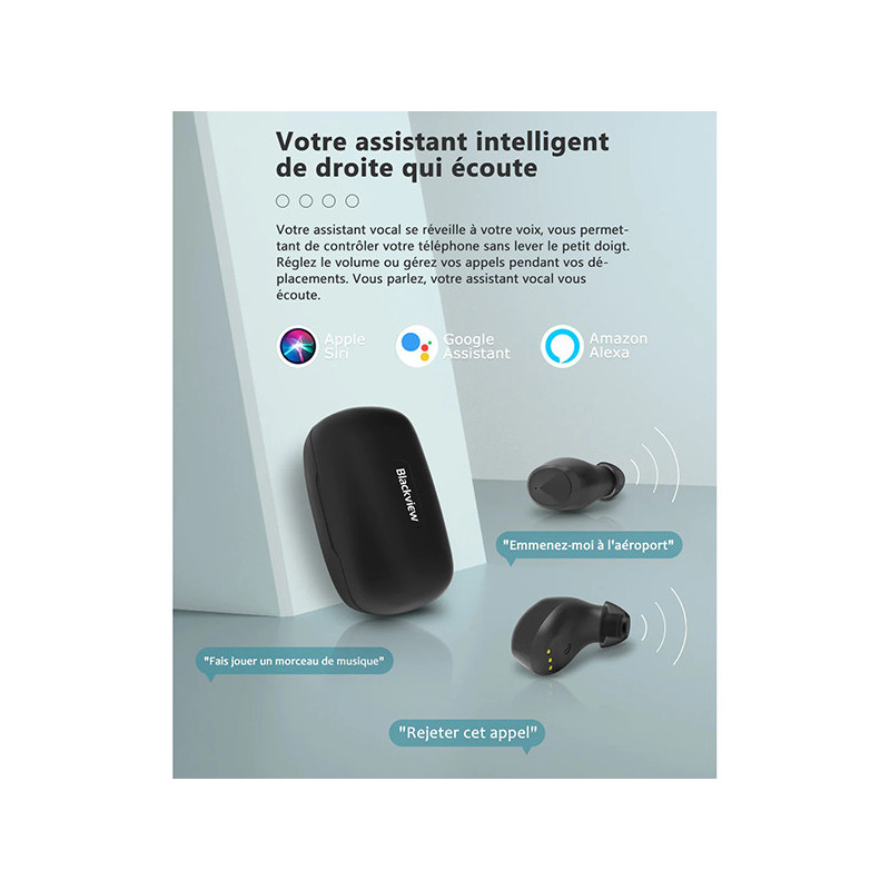 Écouteurs AirBuds 1 Noir - BLACKVIEW - CAS_BV_AIRBUDS1