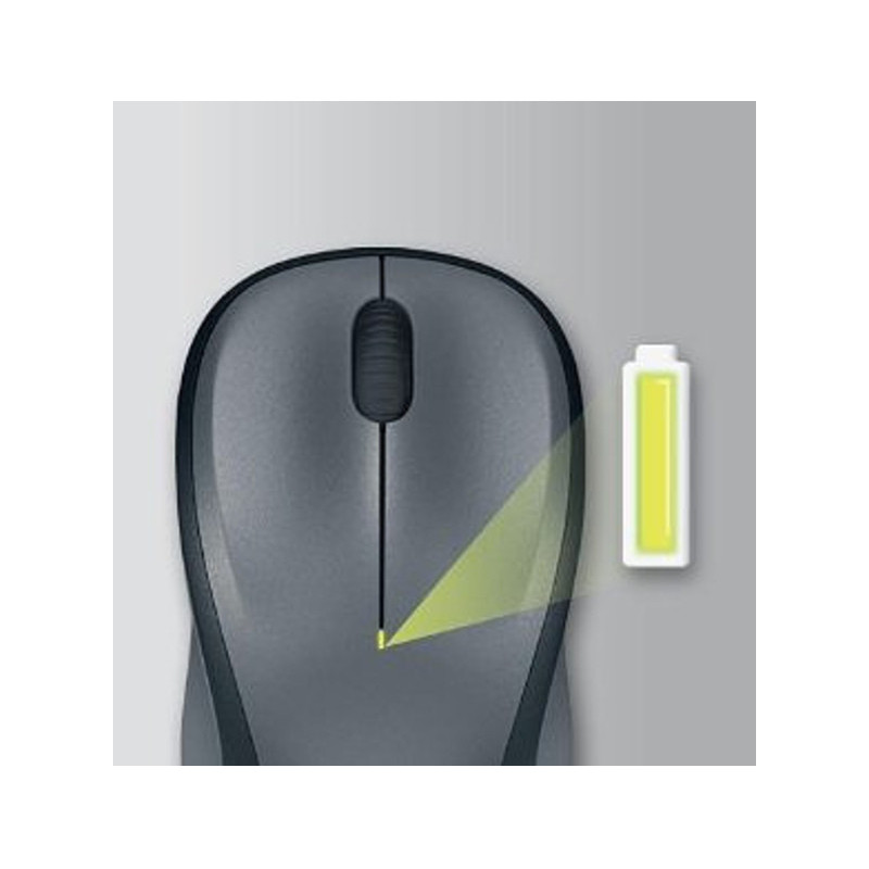 Souris sans Fil Optique 1000 DPI Gris - LOGITECH - SOU_LOG_M235_SIL