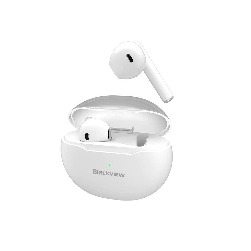 Ecouteurs Bluetooth 5.3 Airbuds 6 Dernière Version Blanc - BLACKVIEW - CAS_BV_AIRBUDS_6