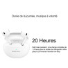 Ecouteurs Bluetooth 5.3 Airbuds 6 Dernière Version Blanc - BLACKVIEW - CAS_BV_AIRBUDS_6