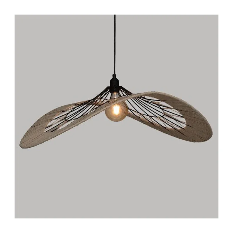 Suspension Luminaire Cosy en métal filaire D75cm Beige 