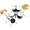 Batterie acoustique Studio DrumSet Fusion Noir - DIVARTE - DIVSTUDIODRUMSETBK,