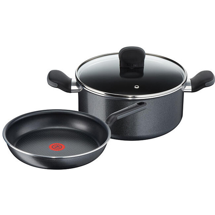 Poêle wok So Comfort 28cm gris pailleté - TEFAL - C36819 