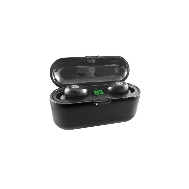 Ecouteurs sans fil stéréo Powerbank 2en1 Noir - INOVALLEY - INCO14BTHB