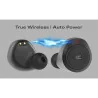 Ecouteurs TrueWireless Bluetooth avec Power Bank Noir - AVENZO - AVTW5001B