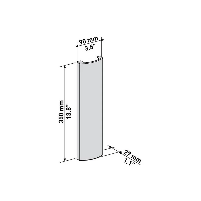 Cache-câbles mural Slimstyle 1 raccord 0.35 m Blanc - MELICONI - MEL480520