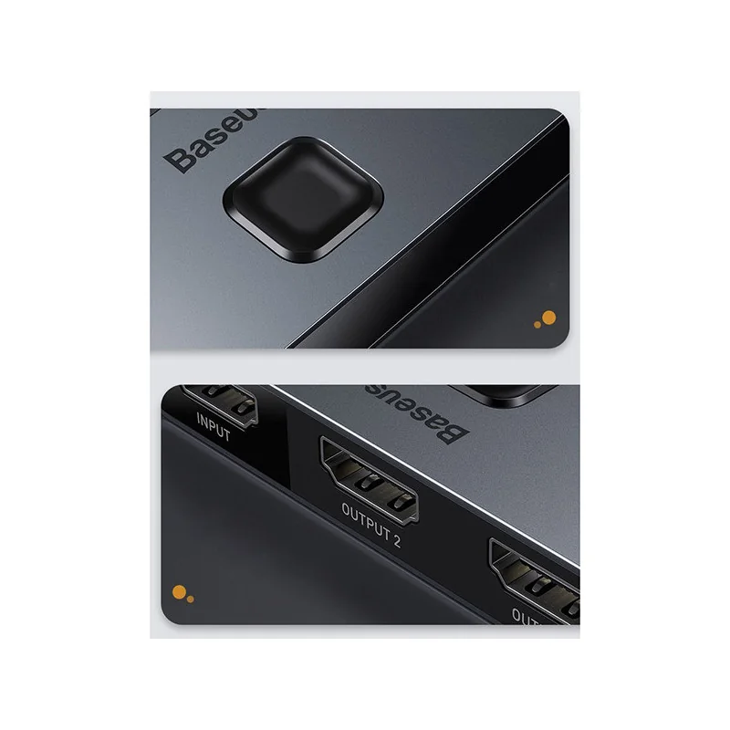 Répartiteur HDMI Matriciel HUB 2en1 Gris Sidéral - BASEUS - BAS219700