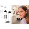 Écouteurs Aimantés Bluetooth/MP3 Noir - AVENZO - AV634NG