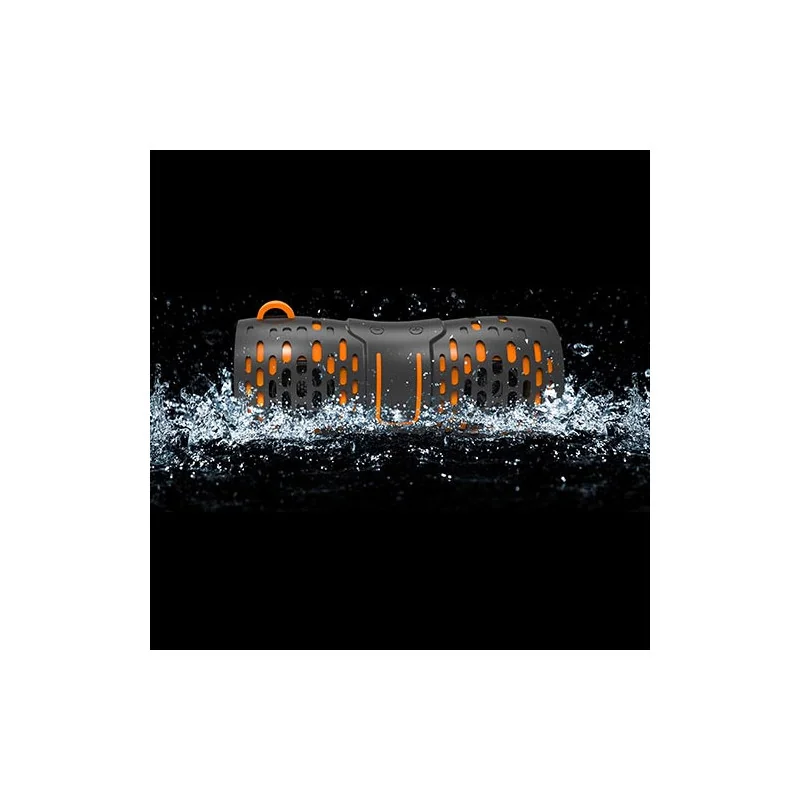 Enceinte WaterProof Bluetooth 12W Noir/Orange - AVENZO - AVSP3001BO