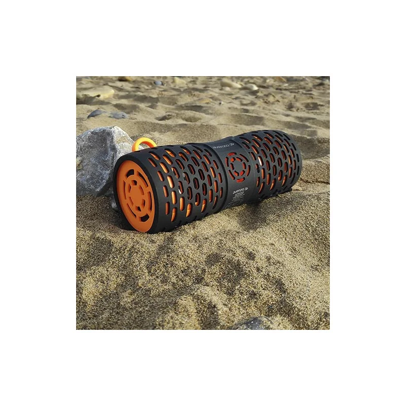 Enceinte WaterProof Bluetooth 12W Noir/Orange - AVENZO - AVSP3001BO