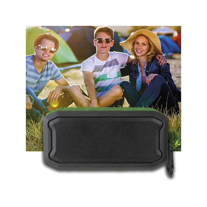 Enceinte WaterProof Bluetooth 5W Noir/Vert - AVENZO - AVSP3002BG