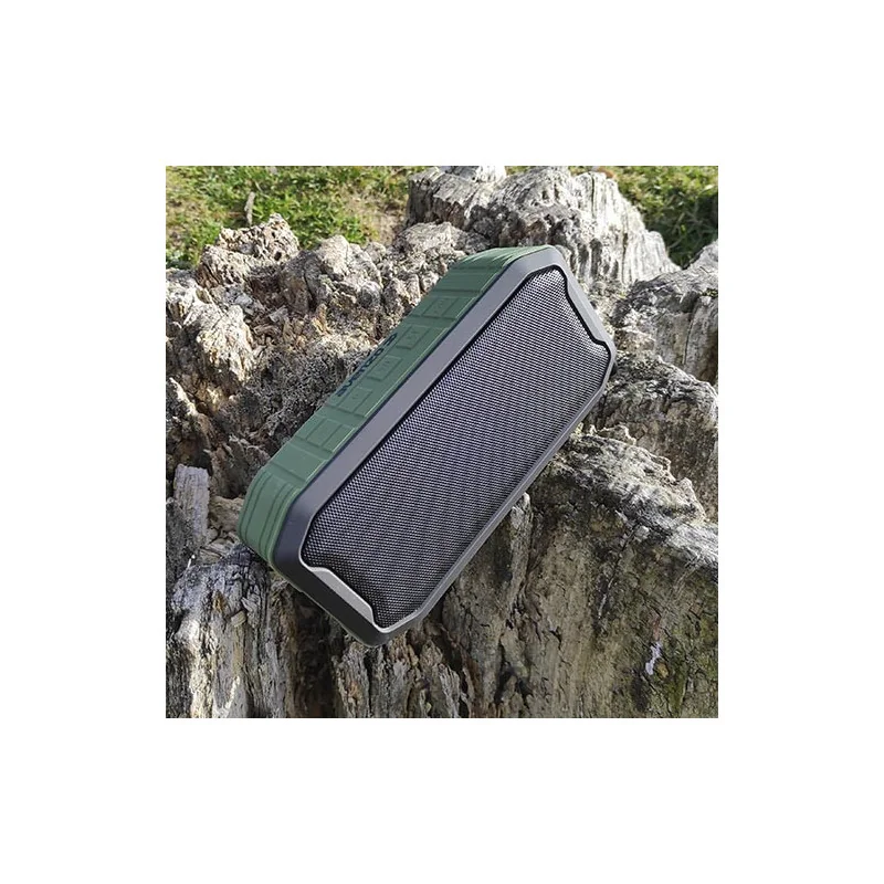 Enceinte WaterProof Bluetooth 5W Noir/Vert - AVENZO - AVSP3002BG