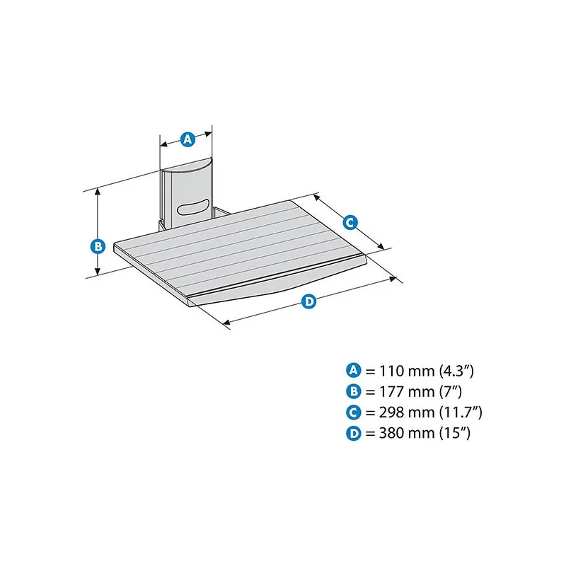 Support universel pour Périphérique A/V Blanc - MELICONI - MEL480512