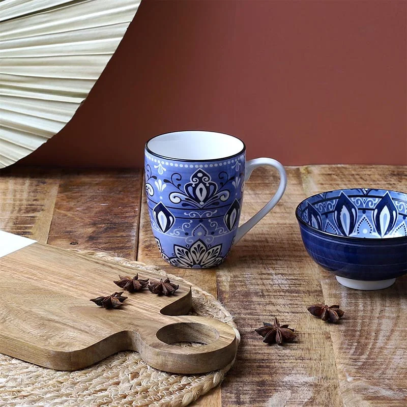 Mug Jaipur 30cl Bleu - HOME DECO FACTORY - KA0069