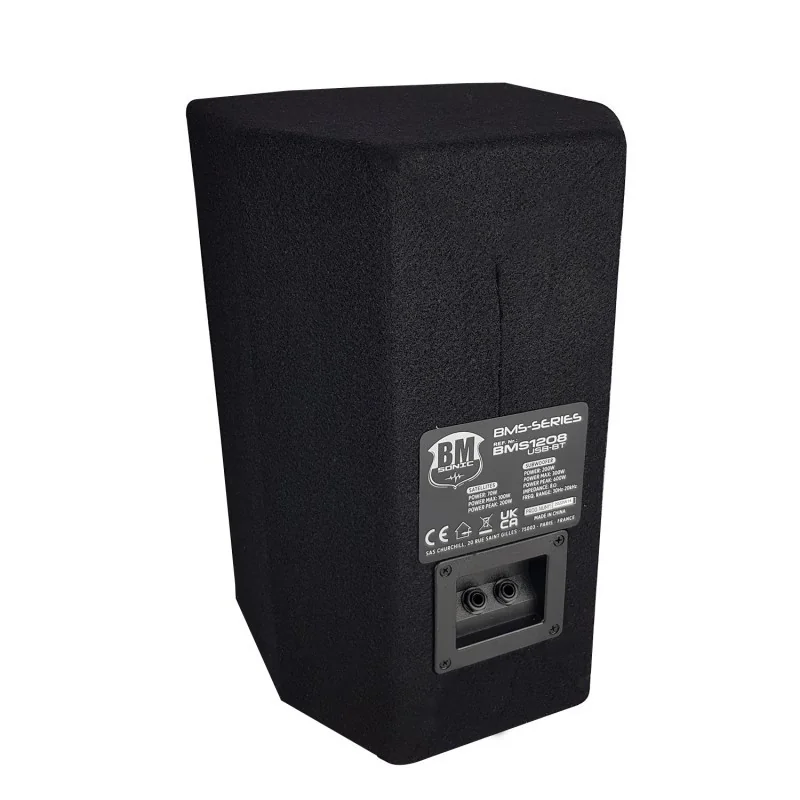 Enceinte Sono Bluetooth Système Triphonique 1000W Noir - BM SONIC - BMS120