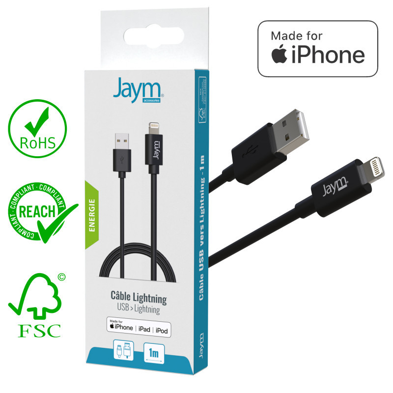Le chargeur USB pour Smartphone, responsable et pensé par Jaym®
