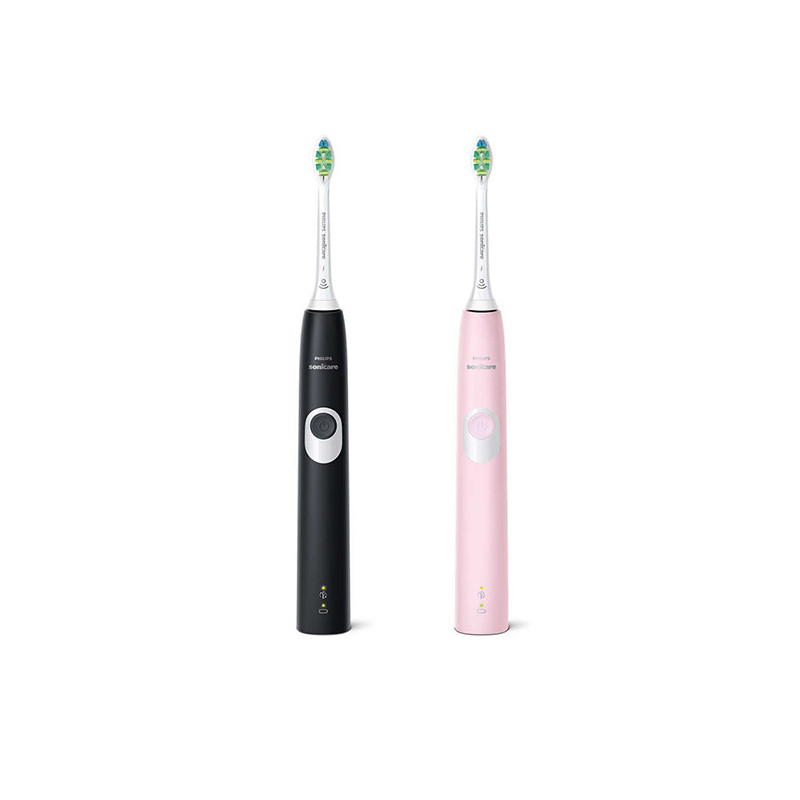 Brosse à dents électrique Sonicare ProtectiveClean 4300 Noir/Rose pastel - PHILIPS - HX6800/35