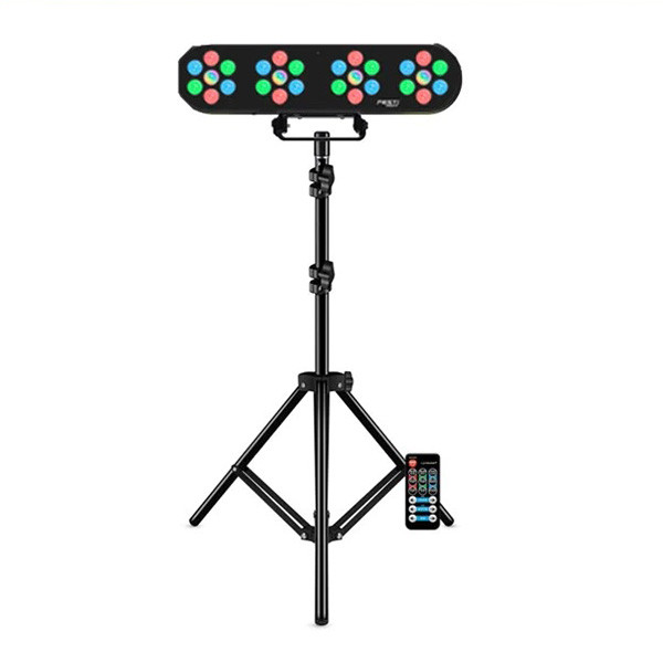 Pack Jeux de lumières Magic Set Teos, 4 PAR LED, trépied, télécommande,  Ball6, Plug&Play, Bar Karaoké