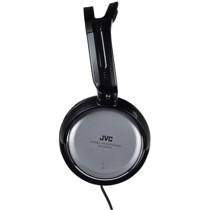 Casque TV HIFI filaire 3,5m Noir/Blanc - JVC - HARX500E