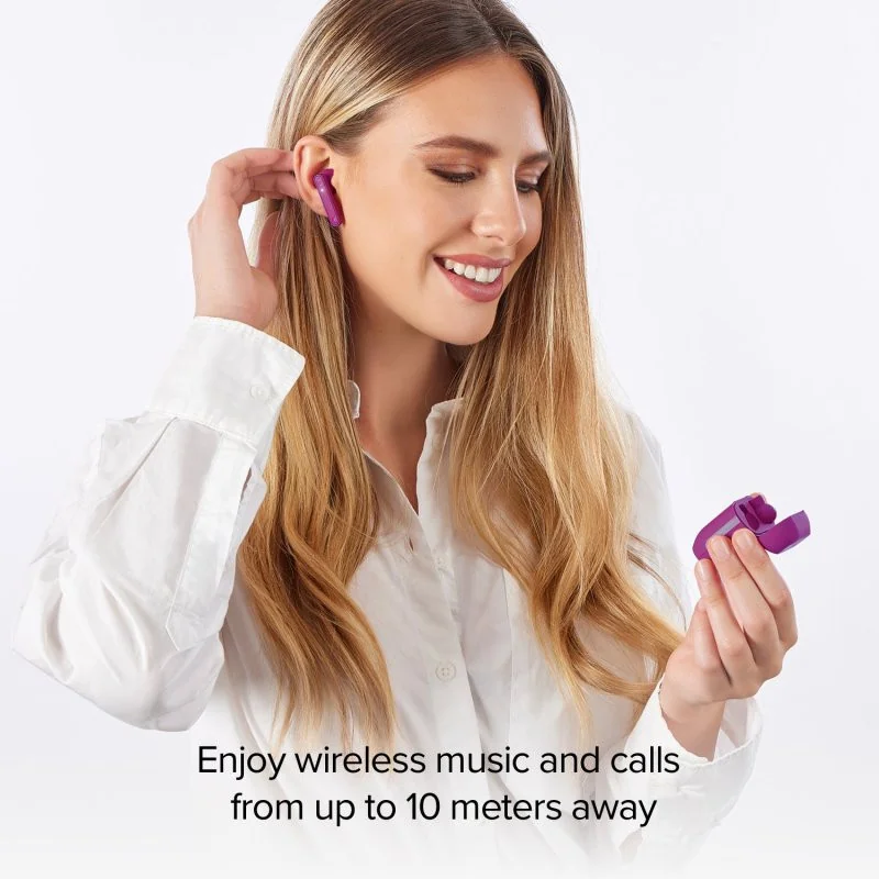 Écouteurs semi-intra-auriculaires True Wireless Stereo Nubox Violet - SBS - MHTWSNUBOXBTV