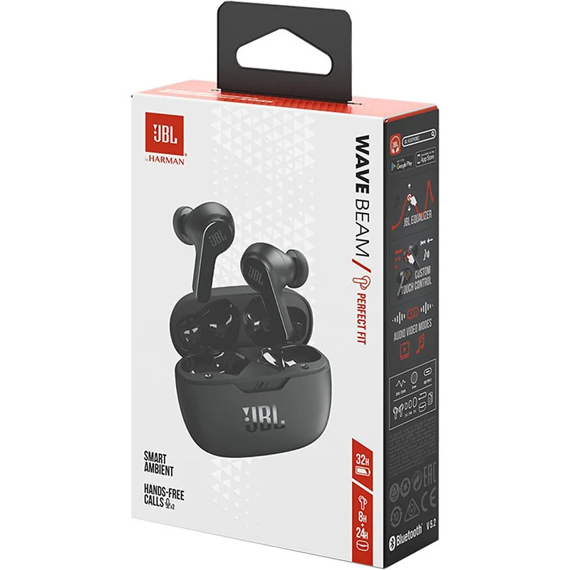 Écouteurs Intra-Auriculaires sans Fil Wave Beam Noir - JBL - JBLWBEAMBLK