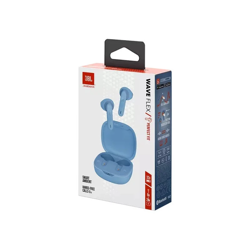 Ecouteurs Bluetooth Wave Flex Bleu - JBL - JBLWFLEXBLK