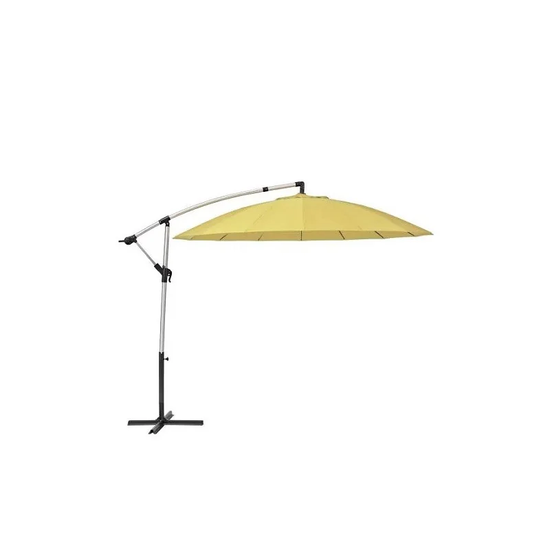 Parasol latéral sinae D290cm rond Jaune banane - NATERIAL