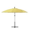 Parasol latéral sinae D290cm rond Jaune banane - NATERIAL