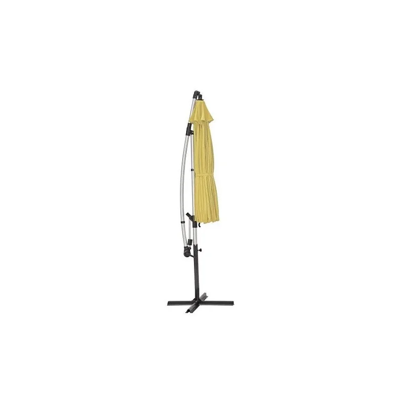 Parasol latéral sinae D290cm rond Jaune banane - NATERIAL