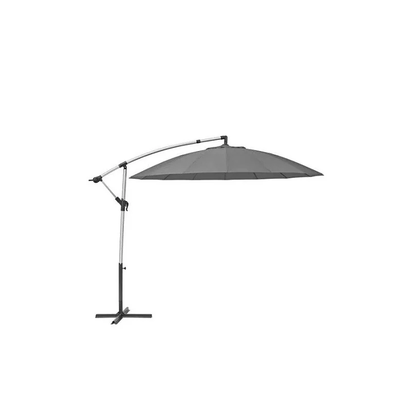 Parasol latéral sinae D290cm rond aluminium Rouge - NATERIAL