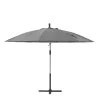 Parasol latéral sinae D290cm rond aluminium Rouge - NATERIAL