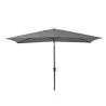 Parasol pied central Avea rectangulaire 300x200cm Gris/argent - NATERIAL